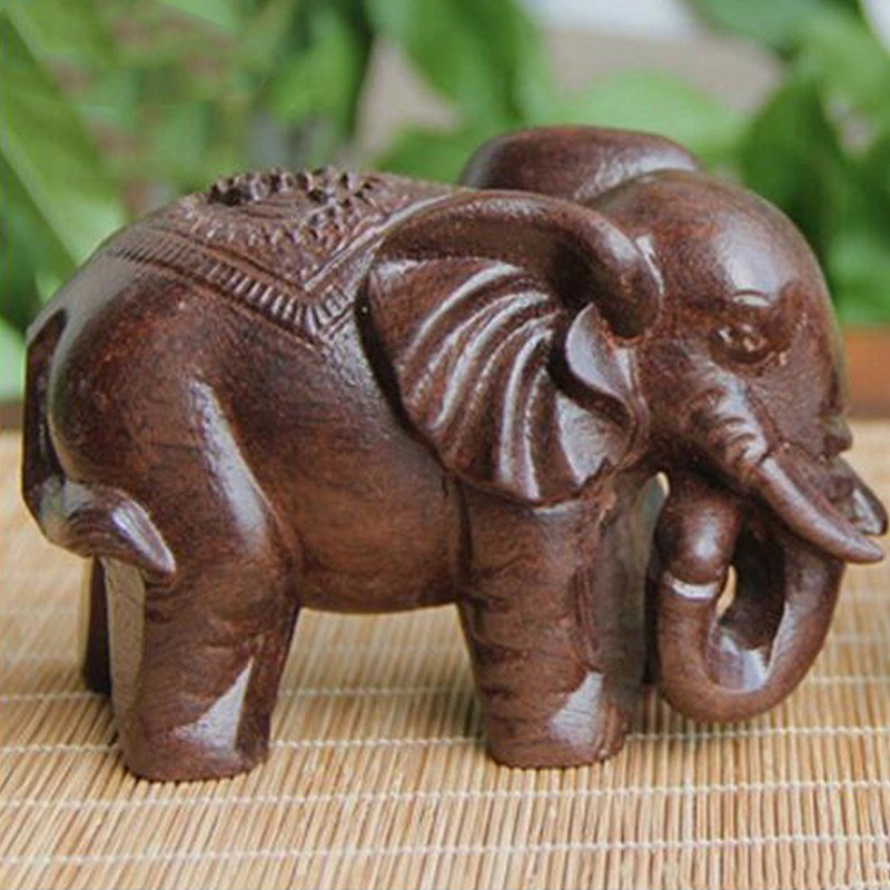 Luxury Lifestyle Items - Luxus Elefanten Figur Holz Ornamente Handwerk